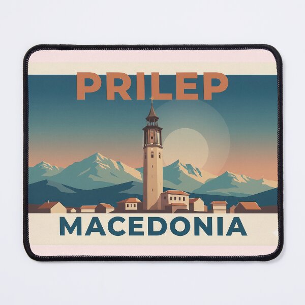 Item preview, Prilep Macedonia Vintage Travel Poster designed and sold by FlatlineArtCo.