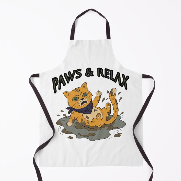 Item preview, Clumsy Ginger Cat Mud Puddle Folk Art Illustration designed and sold by LeshanArt.