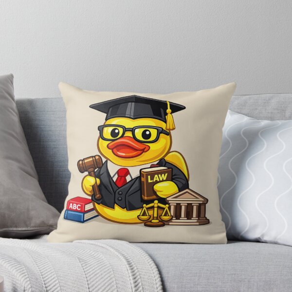 Item preview, Funny Lawyer Rubber Duck Cartoon Attorney Duck designed and sold by BROHLine Studio.