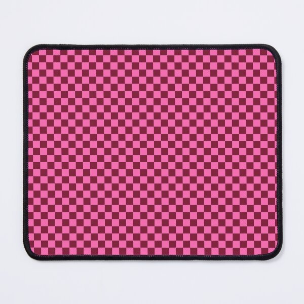 Item preview, Claret & hot pink small scale checkered designed and sold by Mint + Midnight.