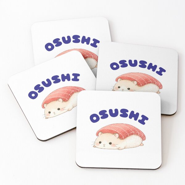 Item preview, Hamster Sushi Nigiri - Cute Kawaii Japanese Foodie Art designed and sold by tiny-hamu-life.