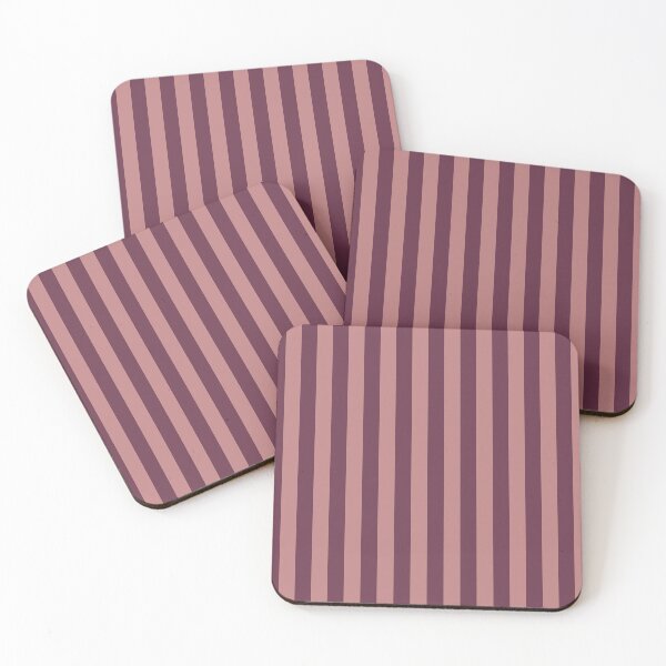 Item preview, Old mauve & old rose vertical lines designed and sold by Mint + Midnight.
