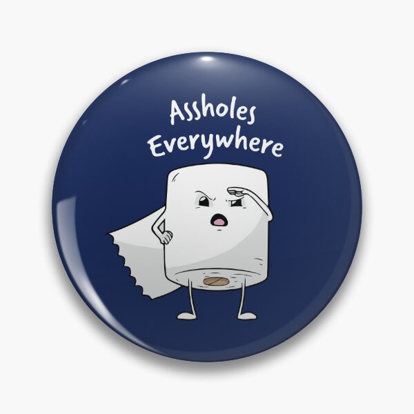 Item preview, Assholes Everywhere Funny Toilet Paper designed and sold by BrownHorse90s.