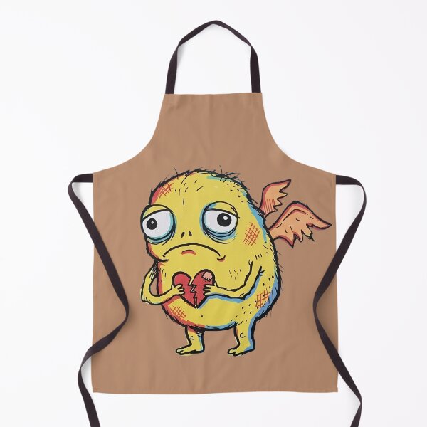 Item preview, Broken but Brave": Tiny Sad Monster with a Mended Heart designed and sold by PM.