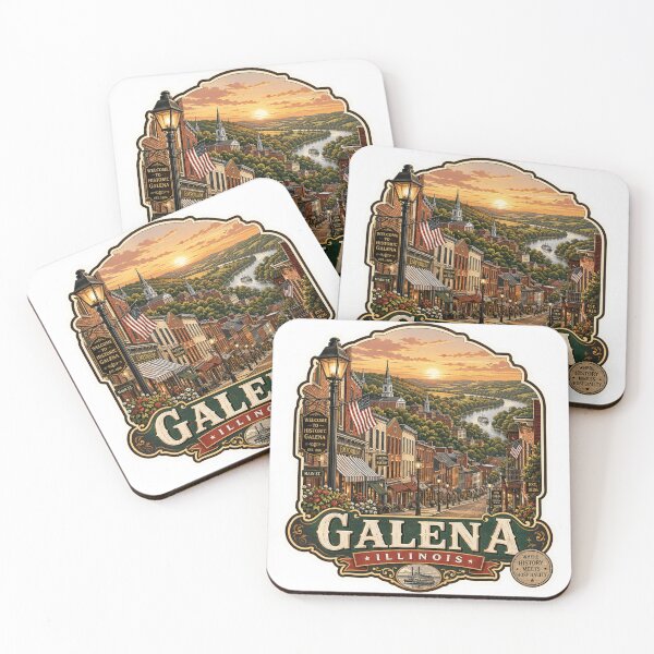 Item preview, galena illinois usa sticker designed and sold by designerr23 ⭐⭐⭐⭐⭐.