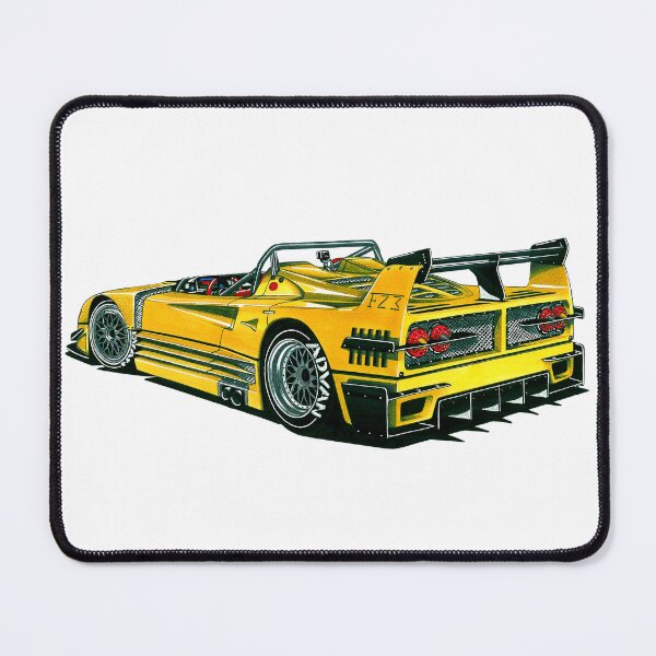 Item preview, Exclusive drawing legendary italian super car modified sci-fi yellow F40 LM Barchetta V8 engine designed and sold by Cars23.