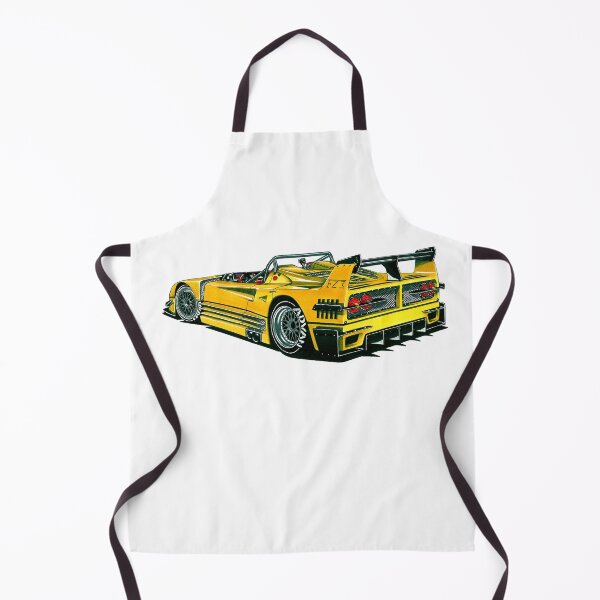 Item preview, Exclusive drawing legendary italian super car modified sci-fi yellow F40 LM Barchetta V8 engine designed and sold by Cars23.