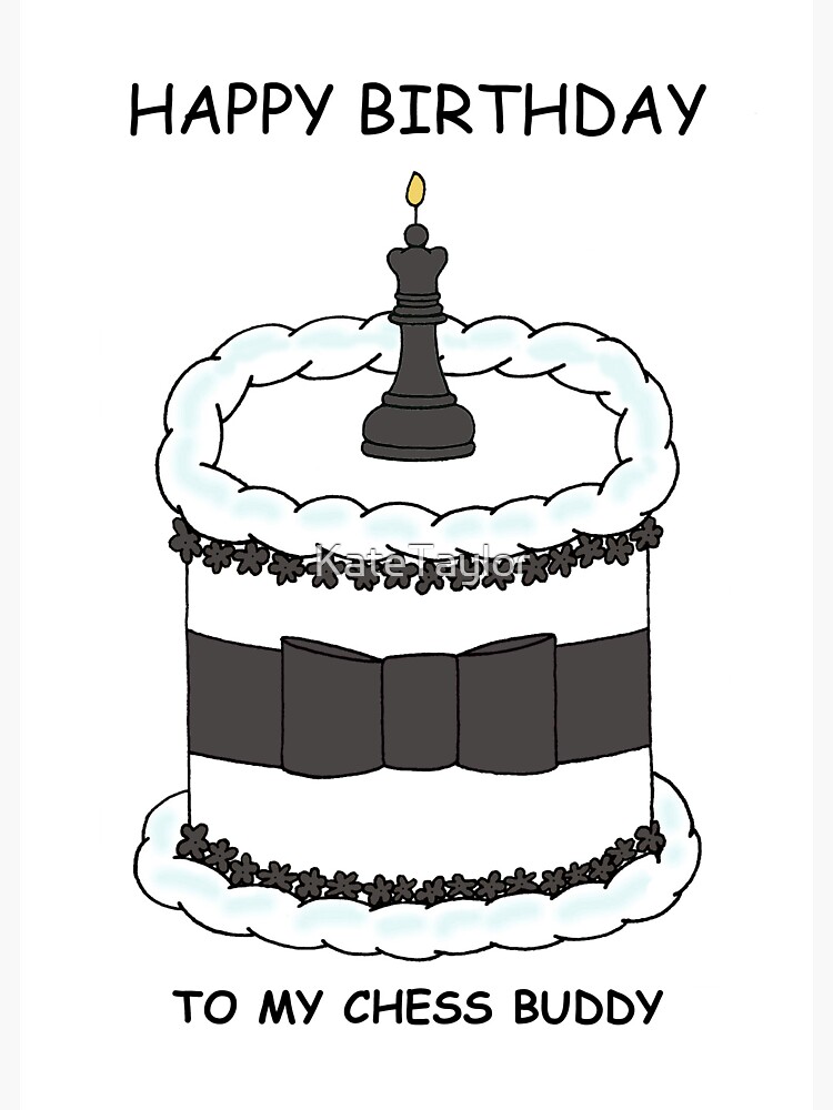 Chess themed birthday cake | Fondant cake designs, Chess cake, Cake