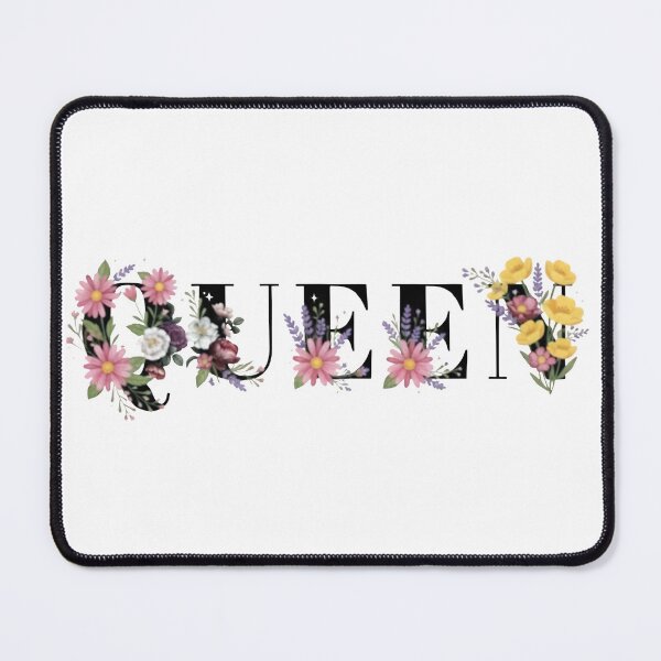 Item preview, Floral Majesty - Botanical Queen Typography Art designed and sold by Mary Ney.