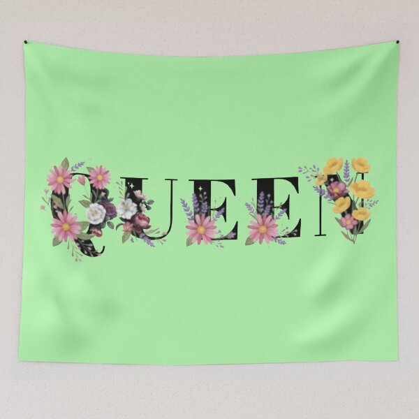 Item preview, Floral Majesty - Botanical Queen Typography Art designed and sold by Mary Ney.