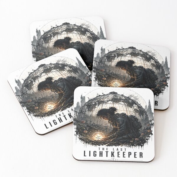 Item preview, The Last Lightkeeper Dark Fantasy Art designed and sold by InkNovaLab.