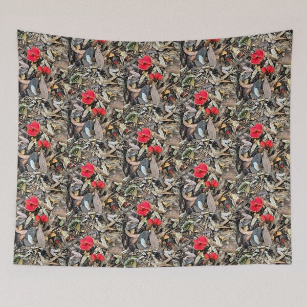 Item preview, Tasmanian Red Forest Fungi designed and sold by SeaWitchStudio.