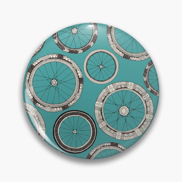 Item preview, bike wheels turquoise designed and sold by scrummy.