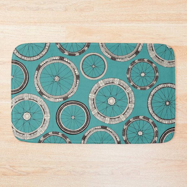 Item preview, bike wheels turquoise designed and sold by scrummy.