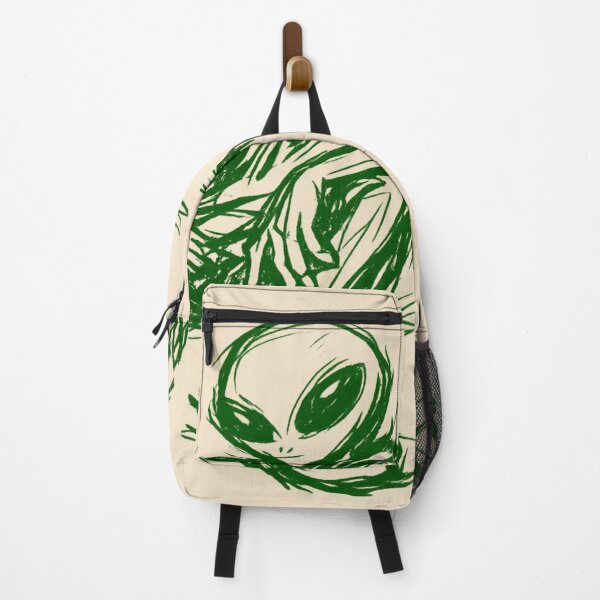 Item preview, Abstract Alien Sketch Green Streetwear Graphic | Minimal Grunge Creature Art designed and sold by JonelCrafts.