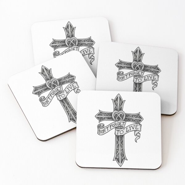 Item preview, YUNGBLUD don't forget to live with cross designed and sold by bruise+blush.