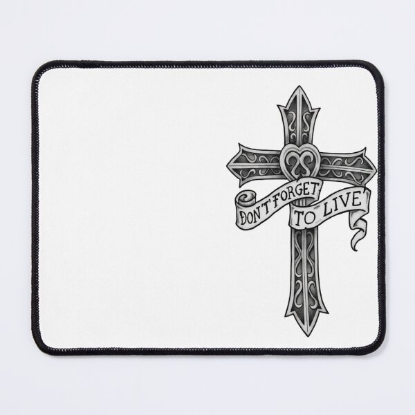Item preview, YUNGBLUD don't forget to live with cross designed and sold by bruise+blush.