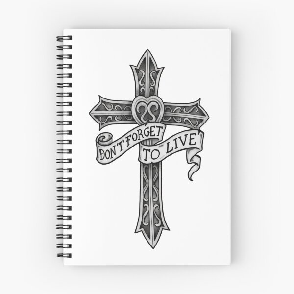 Item preview, YUNGBLUD don't forget to live with cross designed and sold by bruise+blush.