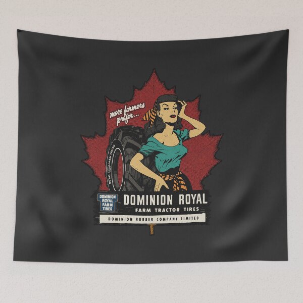 Item preview, Vintage Canadian Farm Tractor Tire Ad designed and sold by Kujo Dangerous Vintage.