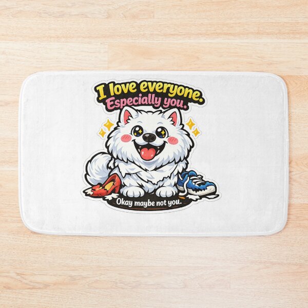 Item preview, Funny Cute Dog Meme – I Love Everyone Especially You… Okay Maybe Not You, Kawaii Puppy Cartoon Sticker designed and sold by CosmicSplendor.