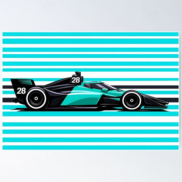 Item preview, 2026 Marcus Ericsson No. 28 IndyCar Side Profile designed and sold by PitWallArt.