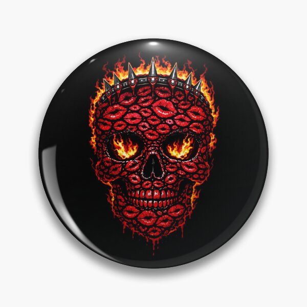 Item preview, Fiery Kiss Skull – Gothic Flame Lips Skull Art, Dark Aesthetic, Devilcore Graphic  Description designed and sold by TheTrendsDesk.