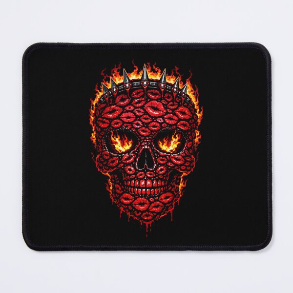 Item preview, Fiery Kiss Skull – Gothic Flame Lips Skull Art, Dark Aesthetic, Devilcore Graphic  Description designed and sold by TheTrendsDesk.