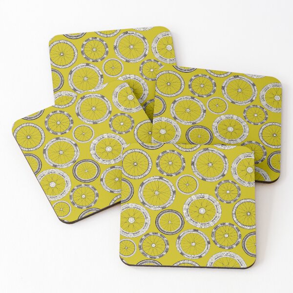 Item preview, bike wheels chartreuse designed and sold by scrummy.