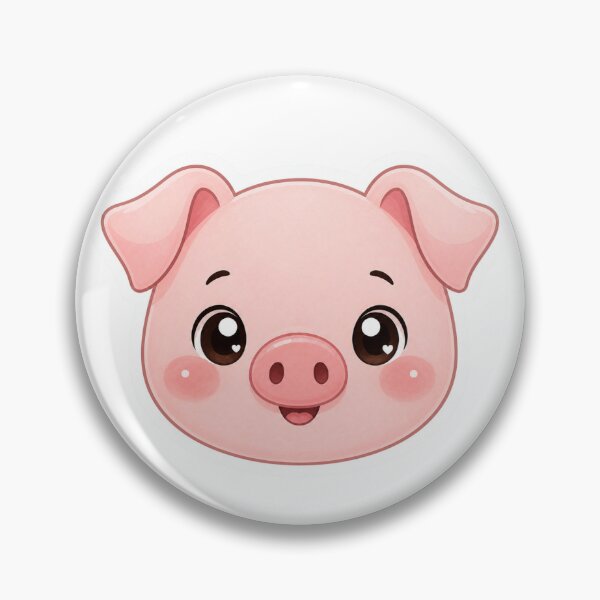 Item preview, Cute Pig Face Kawaii Style Art designed and sold by PriyankaSonara.
