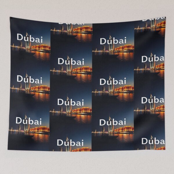 Item preview, Dubai Night Skyline Luxury City Aesthetic Design designed and sold by artlife4.