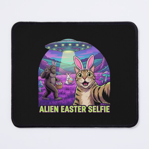 Item preview, Funny Alien Easter Selfie with Cat, Gorilla, and Bunny designed and sold by phamso99999.