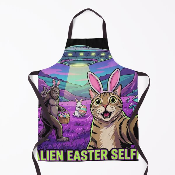 Item preview, Funny Alien Easter Selfie with Cat, Gorilla, and Bunny designed and sold by phamso99999.