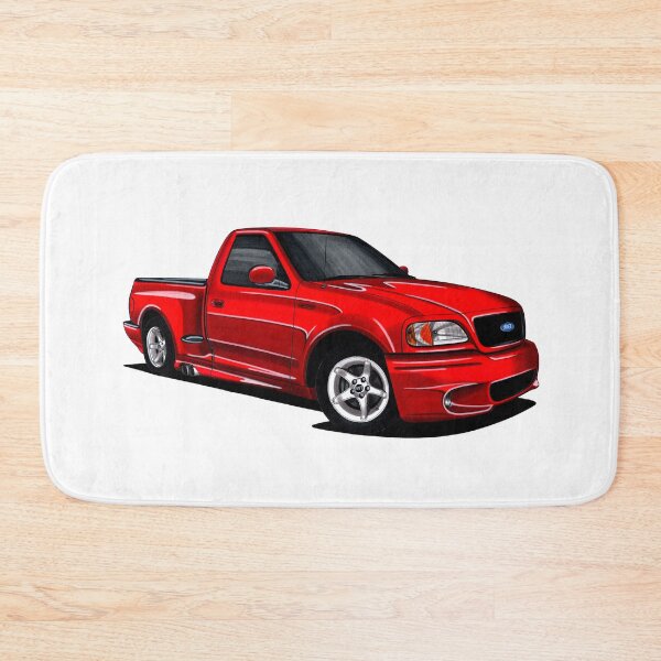 Item preview, Exclusive drawing legendary movie pick-up car red 4wd F150 SVT Lightning with Triton V8 engine designed and sold by Cars23.