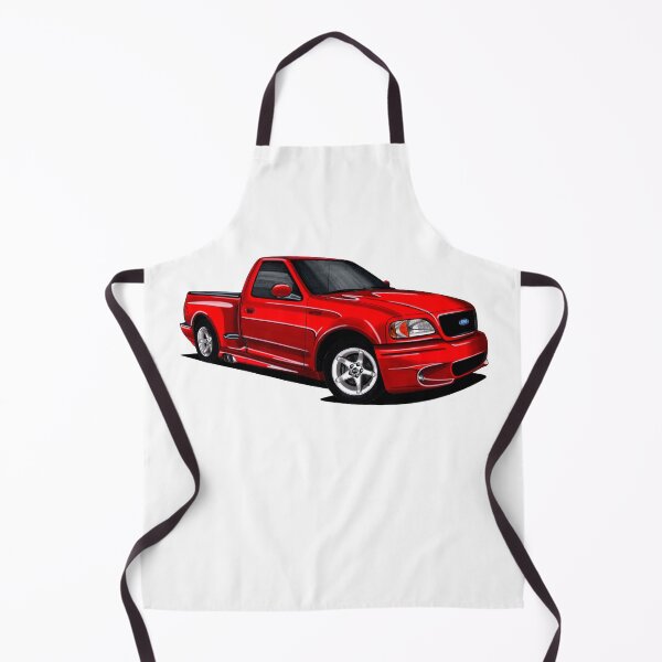Item preview, Exclusive drawing legendary movie pick-up car red 4wd F150 SVT Lightning with Triton V8 engine designed and sold by Cars23.