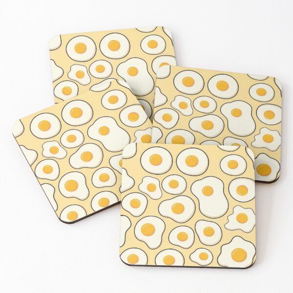 Item preview, Cute Fried Egg Pattern - Funny Breakfast Food Art designed and sold by LiFFYSTYLE.