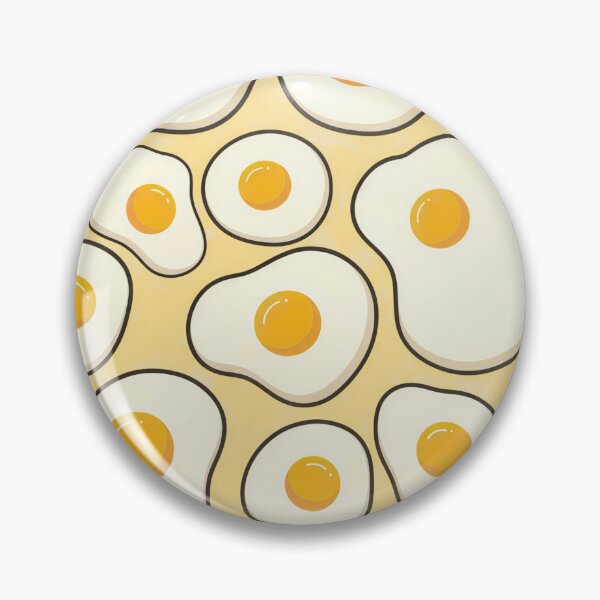 Item preview, Cute Fried Egg Pattern - Funny Breakfast Food Art designed and sold by LiFFYSTYLE.