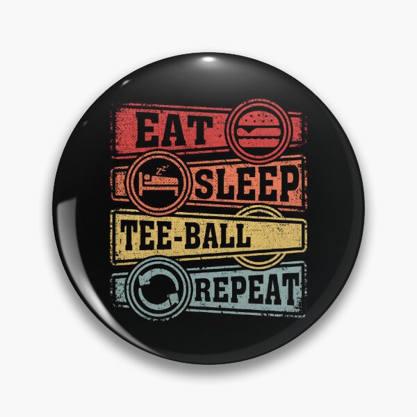 Item preview, Eat Sleep Tee-ball Repeat designed and sold by GabbyKash.