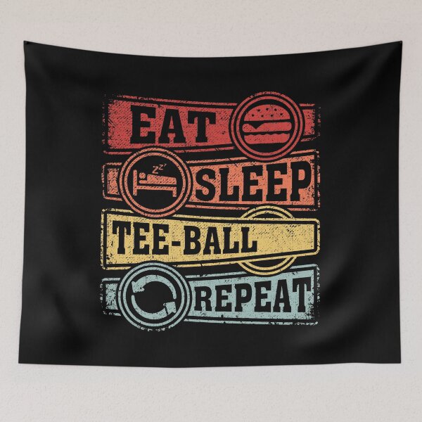 Item preview, Eat Sleep Tee-ball Repeat designed and sold by GabbyKash.