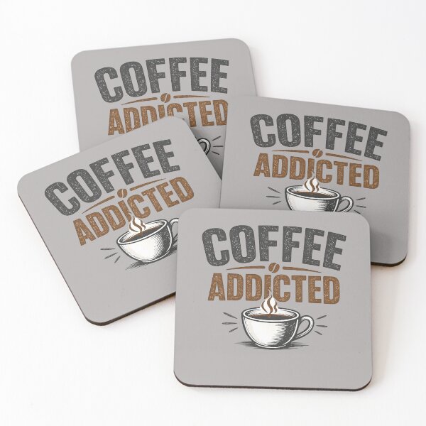 Item preview, Coffee Addicted T-Shirt, Funny Coffee Lover Shirt, Minimalist Caffeine Humor, Barista Gift designed and sold by MaximusFilth.