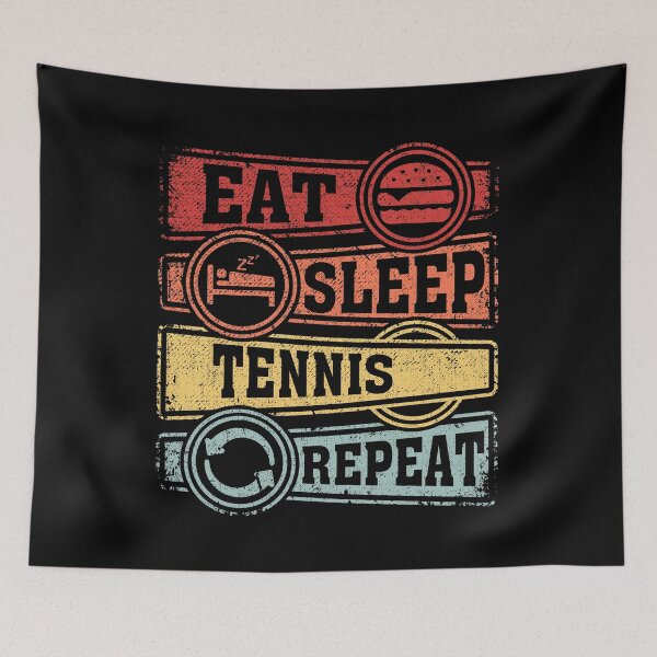 Item preview, Eat Sleep Tennis Repeat designed and sold by GabbyKash.