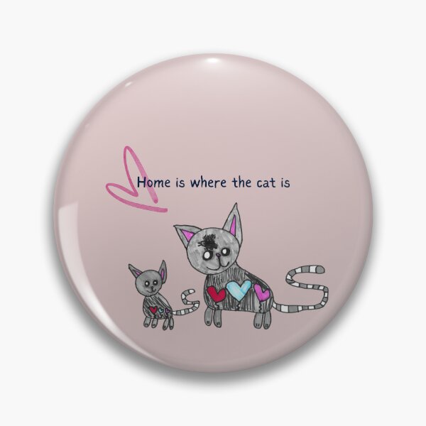 Item preview, El hogar es donde está el gato. Arte infantil. designed and sold by nimbfeja.