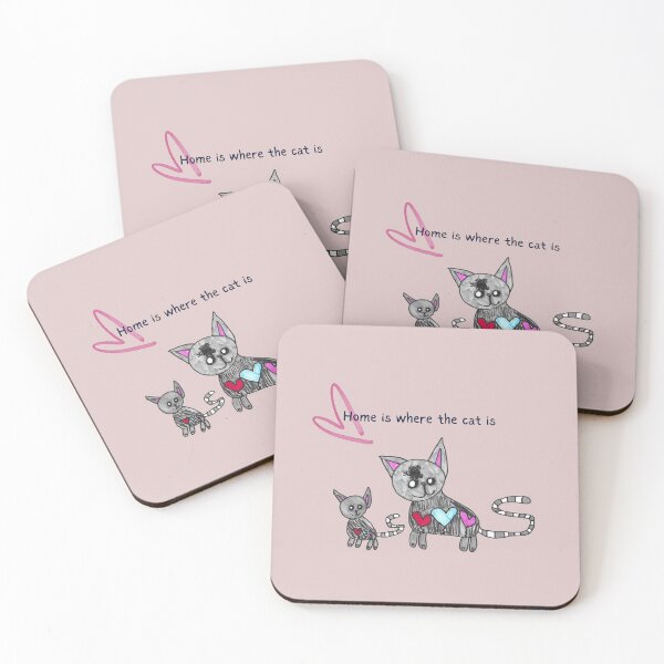 Item preview, Home Is Where The Cat Is Kids Art designed and sold by nimbfeja.