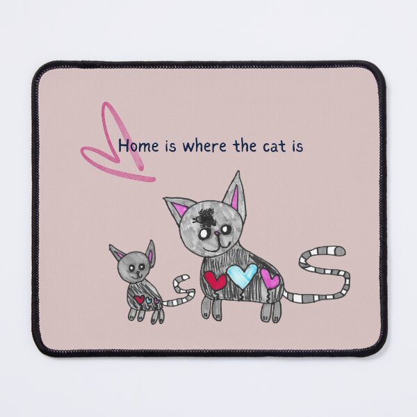 Item preview, Home Is Where The Cat Is Kids Art designed and sold by nimbfeja.