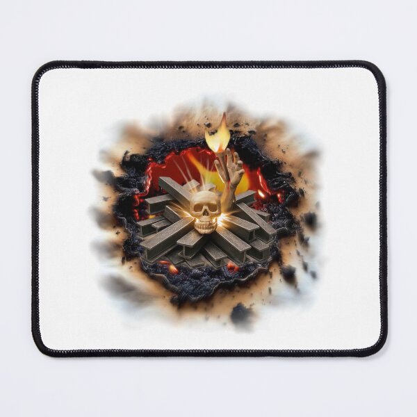 Item preview, Shirt Brand Glut Burn Hole Metal Skull Fire designed and sold by Segasprojects.