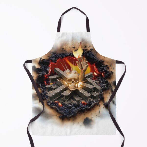 Item preview, Shirt Brand Glut Burn Hole Metal Skull Fire designed and sold by Segasprojects.
