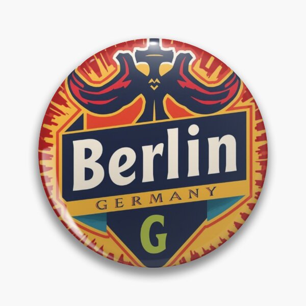 Item preview, Berlin Travel Badge  designed and sold by PamLeeDesign.