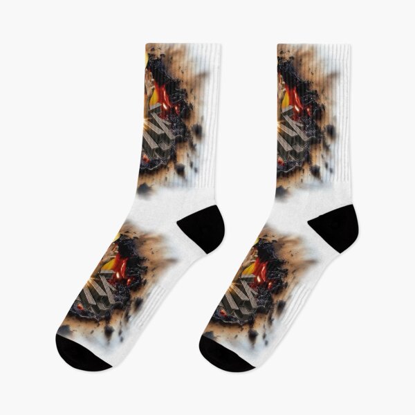 Item preview, Shirt Brand Glut Burn Hole Metal Skull Fire designed and sold by Kimenta Fashion.