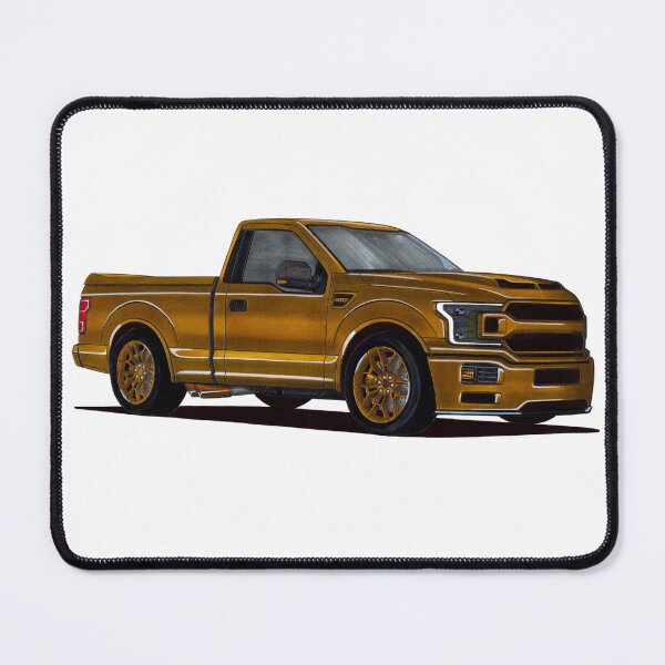 Item preview, Exclusive drawing legendary pick-up car gold 4wd F-150 Super Snake Sport with supercharged 5.0L V8 Coyote engine designed and sold by Cars23.