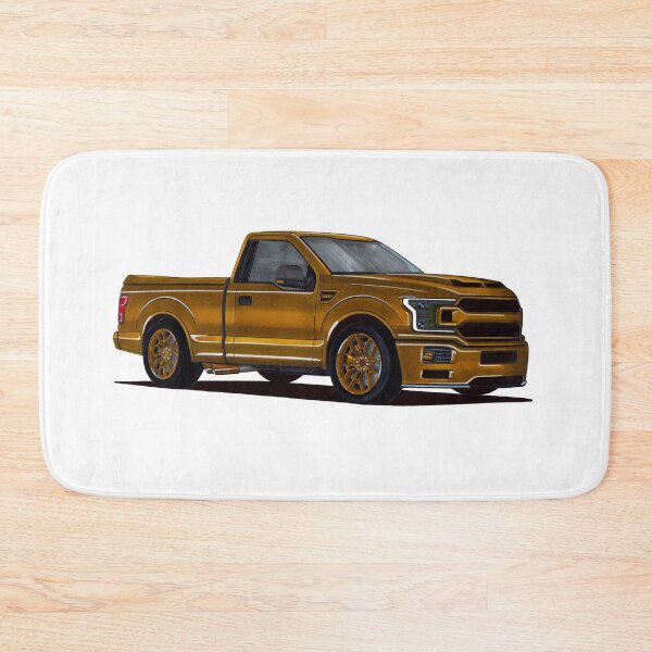 Item preview, Exclusive drawing legendary pick-up car gold 4wd F-150 Super Snake Sport with supercharged 5.0L V8 Coyote engine designed and sold by Cars23.