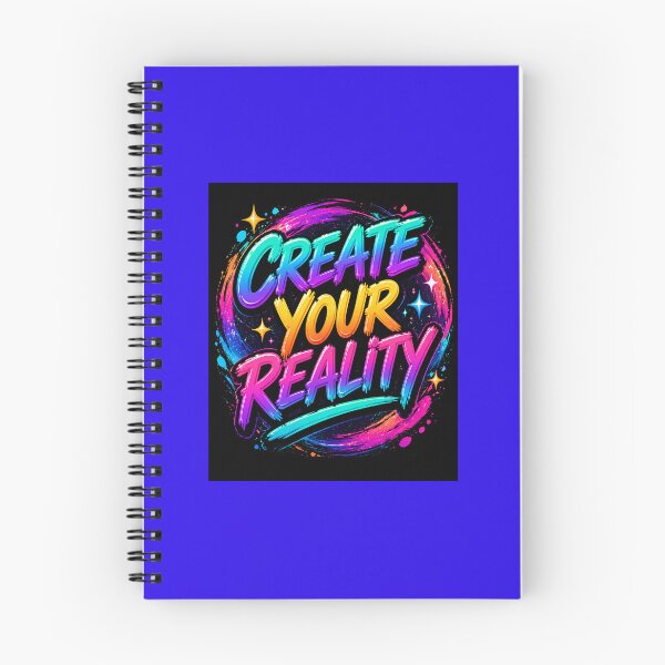 Item preview, Create Your Reality Neon Motivational Quote designed and sold by vinothmech53.